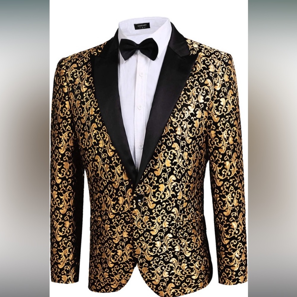 Tuxedo jacket, vest and bow tie